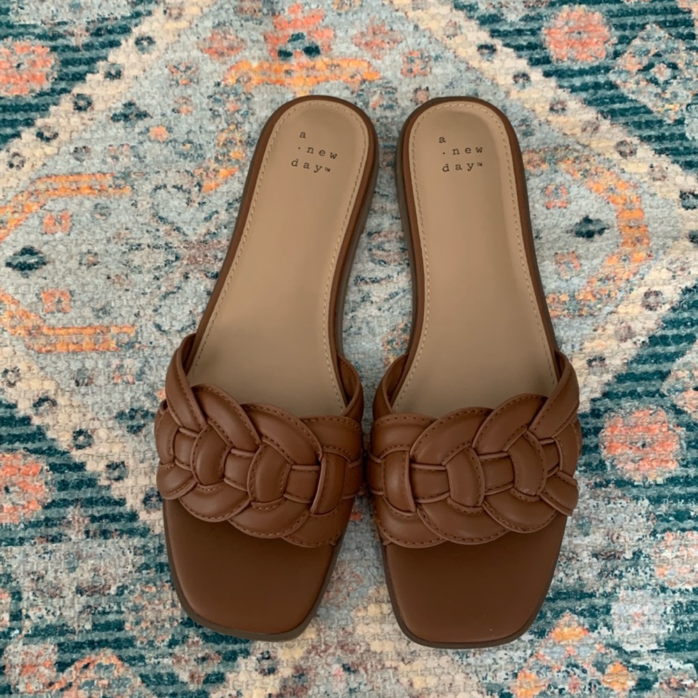 A new day woven sandals